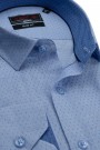 Ανδρικό σιέλ πουκάμισο σχεδιαστικό slim fit  