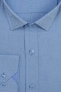 Ανδρικό γαλάζιο πουκάμισο σχεδιαστικό slim fit