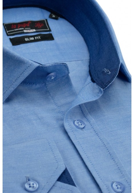 Ανδρικό γαλάζιο πουκάμισο slim fit