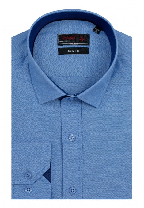 Ανδρικό γαλάζιο πουκάμισο slim fit