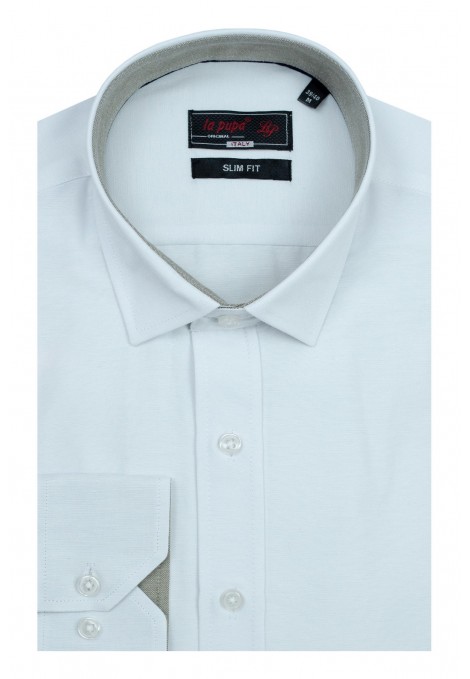 Ανδρικό λευκό πουκάμισο slim fit