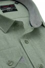 Ανδρικό πράσινο πουκάμισο slim fit