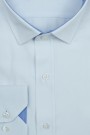 Ανδρικό λευκό πουκάμισο με σχέδιο ύφανσης slim fit