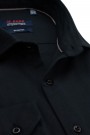 Ανδρικό μαύρο πουκάμισο με σχέδιο ύφανσης slim fit    