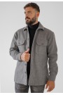 Man’s grey oveshirt