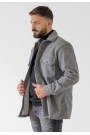 Man’s grey oveshirt