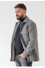 Man’s grey oveshirt