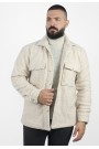 Ανδρικό μπεζ  πουκάμισο τύπου jacket