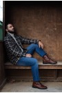 Ανδρικό μπεζ πουκάμισο τύπου  jacket