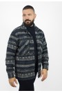 Ανδρικό μπλε πουκάμισο  τύπου jacket
