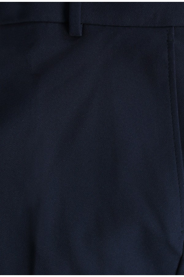 Ανδρικό σκούρο μπλε υφασμάτινο παντελόνι slim fit      
