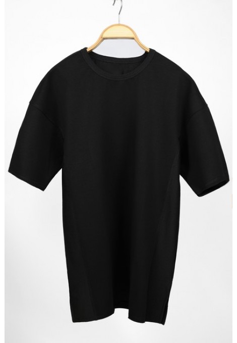 Ανδρική μαύρη μπλούζα oversized 