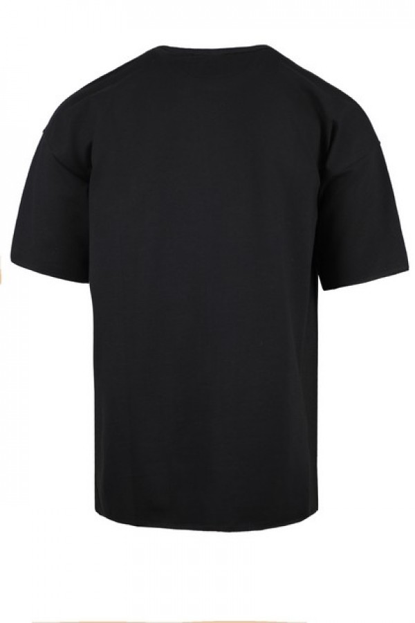 Ανδρική μαύρη μπλούζα oversized 