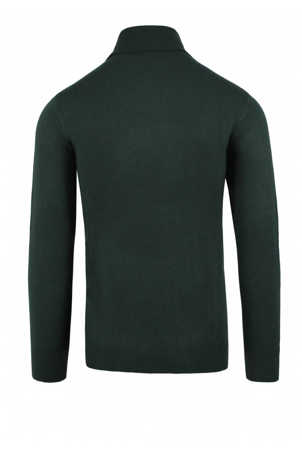 Ανδρική πράσινη πλεκτή μπλούζα ζιβάγκο