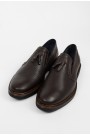Ανδρικά δερμάτινα καφέ loafers
