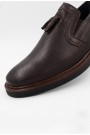 Ανδρικά δερμάτινα καφέ loafers