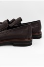 Ανδρικά δερμάτινα καφέ loafers