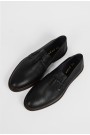 Ανδρικά δερμάτινα μαύρα loafers