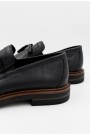Ανδρικά δερμάτινα μαύρα loafers