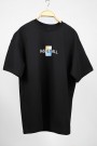 Ανδρική μαύρη μπλούζα oversized 