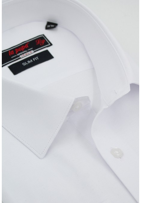 Ανδρικό λευκό πουκάμισο slim fit