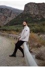 Ανδρικό ανοιχτό γκρι μπουφάν