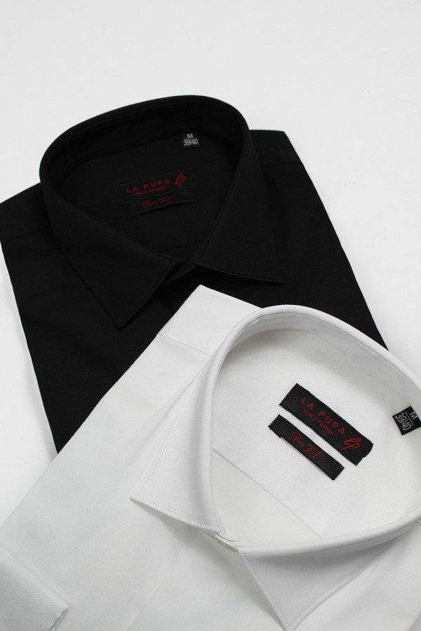 Ανδρικό λευκό πουκάμισο slim fit