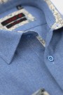 Ανδρικό γαλάζιο πουκάμισο slim fit