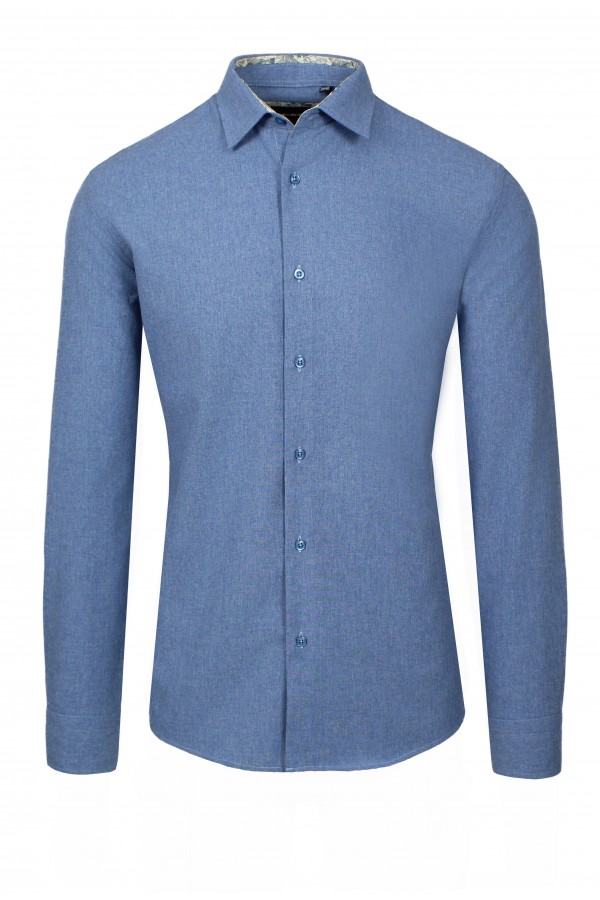 Ανδρικό γαλάζιο πουκάμισο slim fit