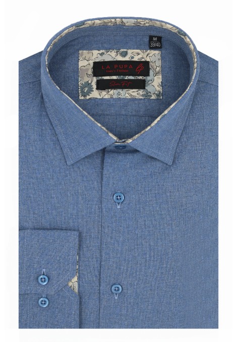 Ανδρικό γαλάζιο πουκάμισο slim fit
