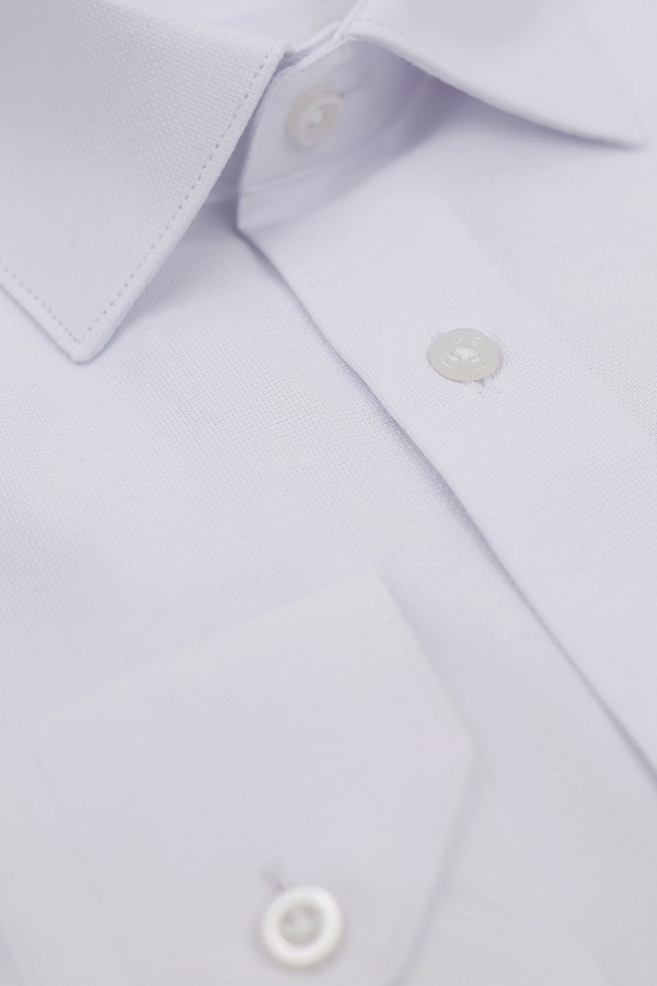 Ανδρικό λευκό πουκάμισο slim fit