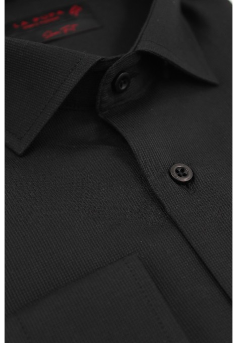Ανδρικό μαύρο πουκάμισο slim fit