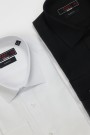 Ανδρικό μαύρο πουκάμισο slim fit