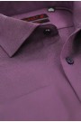 Ανδρικό μωβ βαμβακερό πουκάμισο slim fit