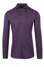 Ανδρικό μωβ βαμβακερό πουκάμισο slim fit