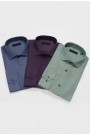 Ανδρικό πράσινο  βαμβακερό πουκάμισο slim fit