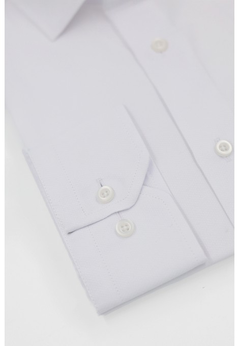 Ανδρικό λευκό πουκάμισο slim fit
