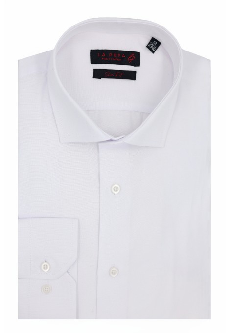 Ανδρικό λευκό πουκάμισο slim fit