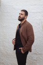 Ανδρικό ταμπά καστόρινο jacket