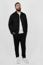 Ανδρικό μαύρο oversize ριπ παντελόνι