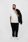 Ανδρικό μαύρο oversize παντελόνι
