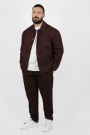 Ανδρικό μπορντό oversize παντελόνι