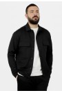 Ανδρικό μαύρο jacket ριπ με τσέπες