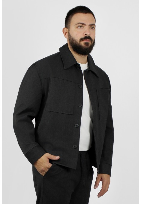 Ανδρικό ανθρακί jacket