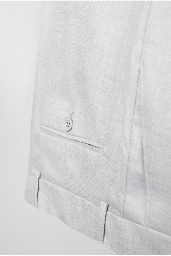 Ανδρικό ανοιχτό γκρι κοστούμι mixed wool