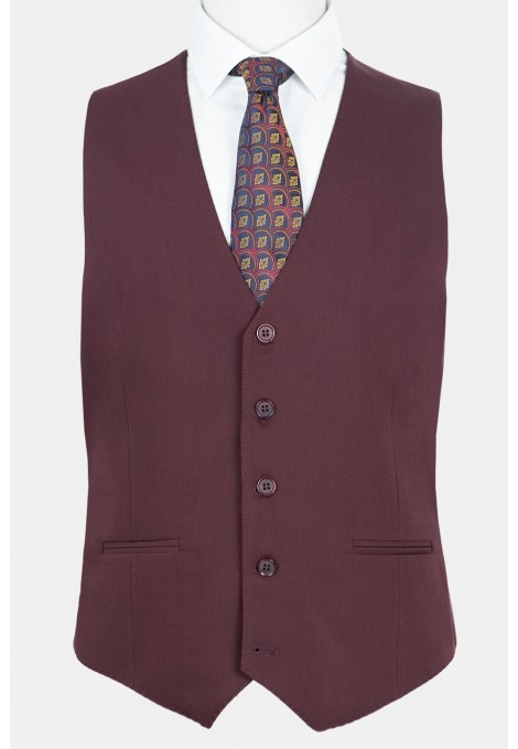 Man's bordeuax vest