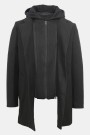 Men's 2-in-1 Layer Black Coat