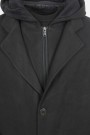 Men's 2-in-1 Layer Black Coat