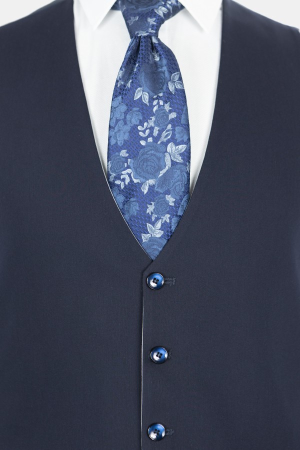 Man's blue-light reversible vest
