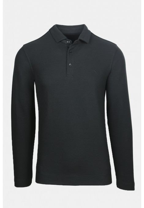 Ανδρική Μαύρη Μπλούζα Polo